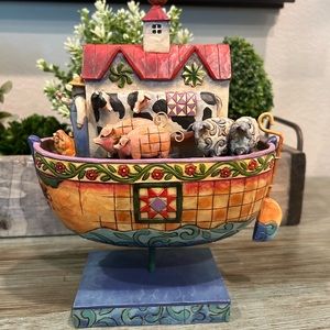 Jim Shore “Two By Two, All Creatures Of Faith" Noah’s Ark